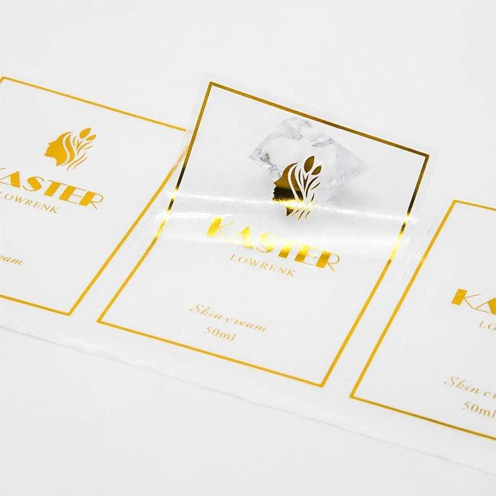 clear foil sticker